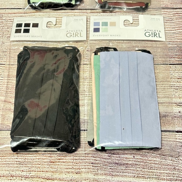 Athleta Girl Adjustable Masks Pack of 5-multi NEW - Picture 7 of 7